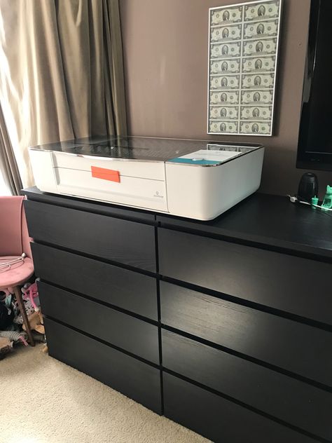 Malm 6 Drawer Dresser, Ikea Malm 6 Drawer Dresser, Ikea Malm 6, Ikea Malm Dresser, Dresser Black, Malm Dresser, Ikea Dresser, Glowforge Ideas, Ikea Malm