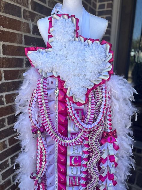 Custom Made Mega Texas Homecoming Mum, Texas Mum, Homecoming Mum PLEASE Inbox Me Before Purchasing for Availablity. - Etsy 2 Flower Mum Homecoming, Texas Senior Mum, Texas Shaped Homecoming Mums, Texas Shaped Mum, Small Mums For Homecoming, Heart Mums Homecoming, Mum Backer Ideas, Homecoming Mum Base, Mum Ribbon Ideas