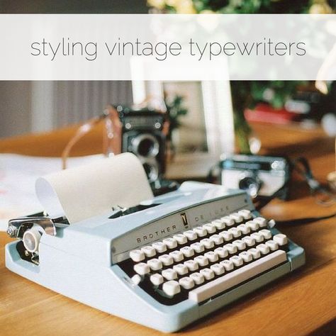 Old Typewriter, Old Cameras, Attic Renovation, Attic Storage, Vintage Typewriter, Just My Type, Attic Rooms, Workspace Inspiration, Plywood Furniture