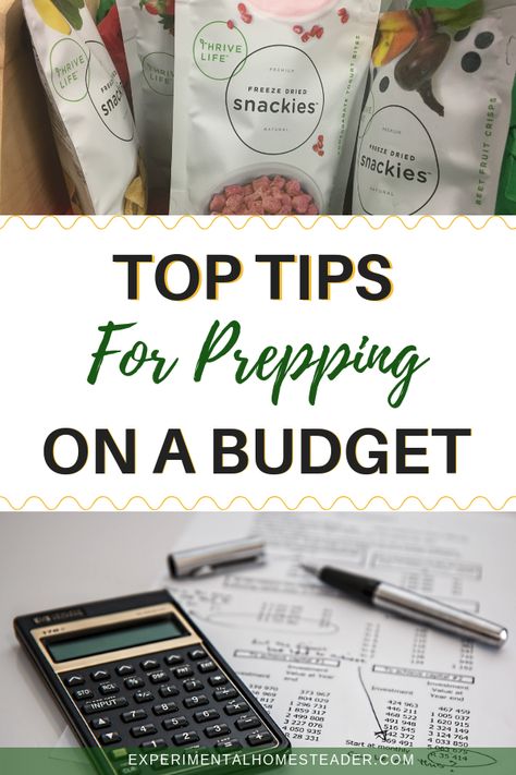 Check out these tips for prepping on a budget to learn how to start prepping with no money. Learn how to stock up on food on a budget and more! #preppingonabudget #preppingonthecheap #preppingonabudgetsurvivalgear #preppingforpennies #foodpreppingonabudget #howtostartpreppingonabudget #howtostartpreppingwithnomoney Prepping On A Budget, Food On A Budget, Food Prepping, Outdoor Survival Kit, Bush Craft, Thrive Life, Emergency Preparation, Prepper Survival, Emergency Food