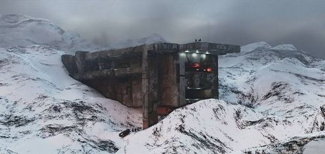 sci-fi arctic base Soviet Sci Fi, Sci Fi Building Concept Art, Sci Fi Base, Building Styles, Sci Fi Aesthetic, Delta Green, Sci Fi Building, Nuclear Winter, Arctic Tundra