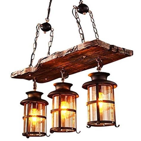 Wood Chandelier Rustic, Decorative Chandelier, Country Chandelier, Wood Light Fixture, Rustic Loft, Bar Ceilings, Lantern Chandelier, Farmhouse Pendant Lighting, Chandelier Decor