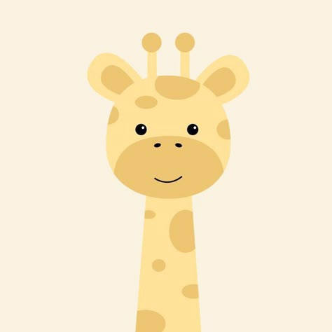 Safari Animals Wallpaper, Giraffe Illustration Design, Baby Animals Drawings Cartoon, Kids Animal Drawing, Animals Illustration Design, Baby Giraffe Drawing, Baby Illustration Art, Baby Animals Illustration, Cute Baby Illustration