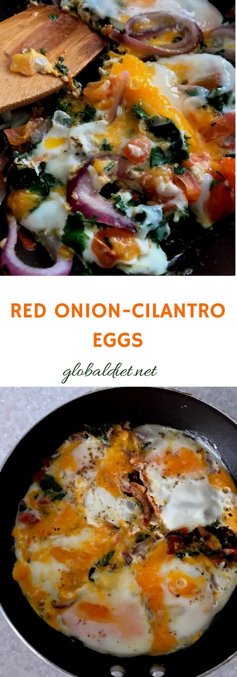 These eggs fried with red onion and cilantro are so amazingly delicious, the recipe will become your family’s staple for years to come. Absolutely fantastic flavor, crunchy onion texture , and moist tomatoes. I fell in love with this recipe from the first bite. Keto-friendly, low-carb, weight watchers and bright line eating compatible breakfast. Onion Texture, Bright Line Eating, Eggs Fried, Bright Line Eating Recipes, Eggs For Breakfast, Low Carbohydrate Recipes, Lchf Recipes, Perfect Morning, Egg Dish