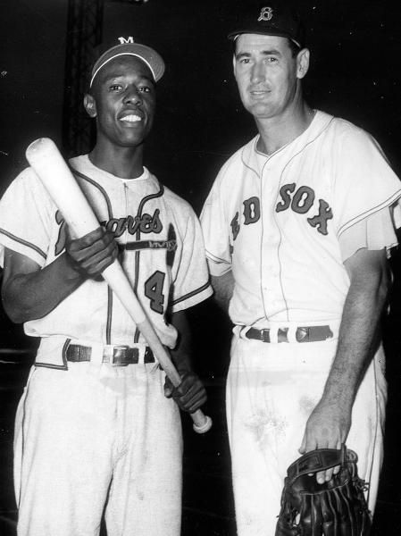 Baseball Videos, Red Sox Nation, Hank Aaron, Ted Williams, Baseball Posters, Red Sox Baseball, Braves Baseball, Sports Hero, Boston Sports