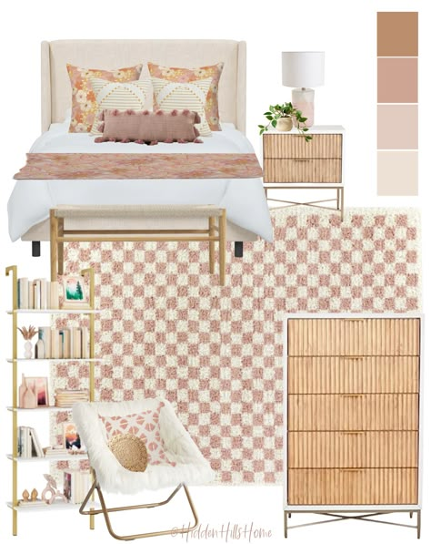 Shop Tilly Upholstered Bed and other curated products on LTK, the easiest way to shop everything from your favorite creators. Girls Boho Room Ideas, Blush Pink Teen Bedroom, Neutral Girls Bedroom Ideas, Teen Bedroom Mood Board, Rattan Girls Bedroom, Teen Girl Beds, Preteen Girls Room Decorating Ideas, Teen Girl Bedroom Mood Board, Preteen Girls Bedroom Ideas Boho