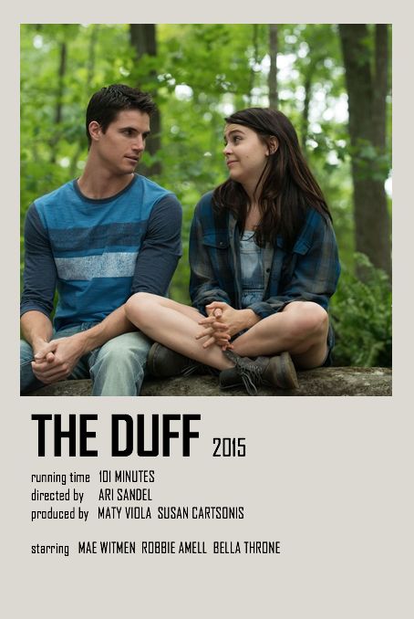 minimalist, vintage poster, alternative, tiktok, movie poster Duff Movie, The Duff Movie, Polaroid Movie Poster, Most Paused Movie Scenes, Why People, The Duff, Minimalist Poster, Movie Scenes, Movie Poster