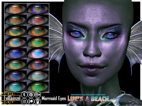 Sims 4 Mermaid Skin Cc, Sims Mermaid Cc, Sims 4 Mermaid Makeup, Sims 4 Cc Siren Eyes, Sims 4 Lagoona Blue, Sims 4 Underwater Cc, Sims 4 Mermaid Cc Tail, Sims 4 Cc Mermaid, Sims4 Eyes