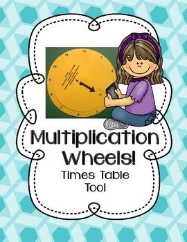 Multiplication Wheels FREEBIE. A hands-on tool to help learn the times tables.Up to 12s. Times Tables Activities, Homeschooling 2nd Grade, Multiplication Wheel, Tutoring Resources, Homeschool Fun, Multiplication Tables, School Homework, Third Grade Classroom, Times Tables