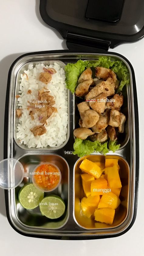 Bekal Diet, Husband Lunch Ideas To Work, School Lunch Recipes, Healthy Lunch Meal Prep, Bento Ideas, Bento Recipes, Makanan Diet, Healthy Food Dishes, Healthy Lifestyle Food