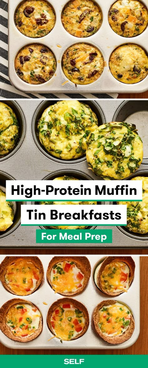 Muffin Tin Breakfast, High Protein Muffins, Healthy Breakfast Muffins, Overnight Oat, Protein Muffins, Breakfast Meal, High Protein Breakfast, Diet Vegetarian, Breakfast On The Go