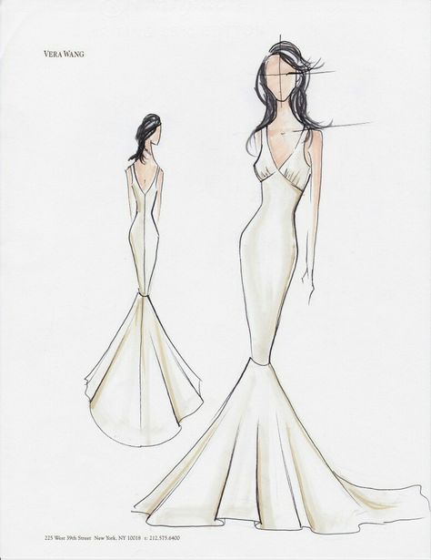 Kim Kardashian Wedding Dress, Kardashian Wedding, Kim Kardashian Wedding, Wedding Dress Sketches, Wedding Dress Silhouette, Wedding Dresses Vera Wang, Dress Illustration, Sketches Dresses, Dress Design Sketches