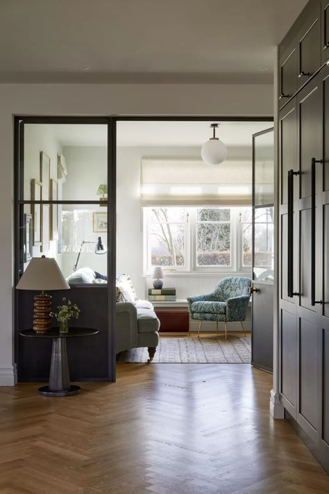 Internal glass doors – a guide to using doors to add light and style to your home | Livingetc Internal Cottage Doors, Internal Glass Doors, Cottage Door, Neutral Bedrooms, London Home, Bedroom Images, Glass Doors Interior, Glazed Door, Village Life