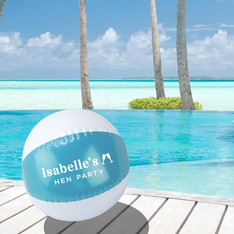 Sun, sea, and celebrations! Get the party started with our personalised "Hen Party" beach balls. This inflatable Pink beach ball is the perfect party favour for those Hen Parties abroad. The bride-to-be will love seeing these oh-so-cute beach balls in the pool that are personalised with her name. A must-have accessory for all Hen Parties! #giftideas #gifts #keepsake #supportsmallbusiness #madewithlove #handcrafted #personalised #smallbusiness #henparty #henpartyfun #henpartydecor #henpa... Hen Party Favours, Beach Balls, Bridal Party Favors, Mama Mia, Pink Beach, Beach Ball, Hen Do, Bachelorette Weekend, In The Pool