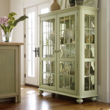 Coastal Living™ by Stanley Furniture Coastal Living Newport  Curio Cabinet Stanley Furniture Coastal Living, Large China Cabinet, Cottage Style Furniture, Crockery Unit, Stanley Furniture, Curio Cabinets, Vintage Cabinet, Coastal Living Rooms, China Cabinets