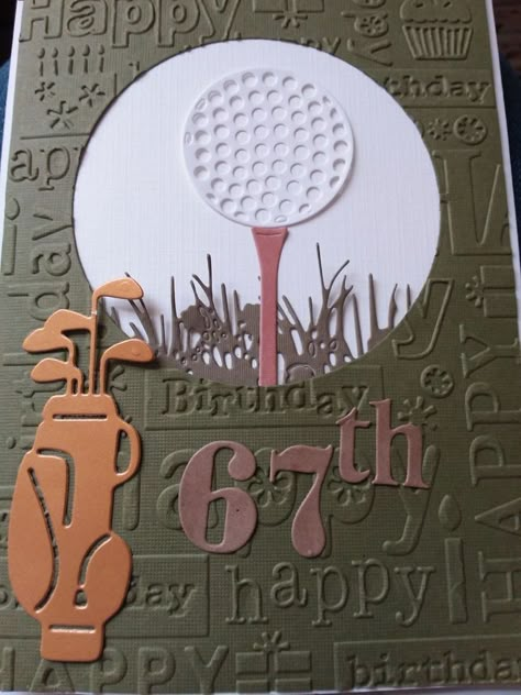 Handmade Golf Birthday Cards For Men, Golfing Cards For Men, Golf Themed Handmade Cards, Handmade Birthday Cards For Golfer, Golfer Cards Birthday, Golfing Birthday Cards For Men, Golf Cards For Men Happy Birthday, Golf Themed Birthday Cards For Men, Cards With Golf Theme