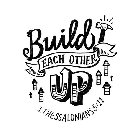 Build Each Other Up, 1 Thessalonians 5:11, 1 Thessalonians 5 11, 1 Thessalonians 5 16, 2 Thessalonians, 1 Thessalonians 5, Kids Pages, Envelope Art, Almighty God