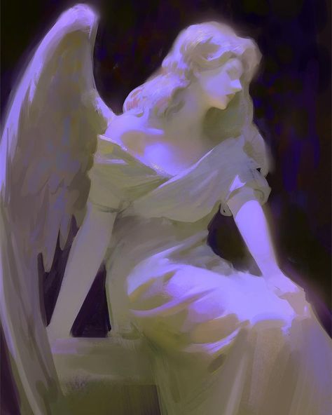 Yuming Li, Frida Art, Angel Drawing, Angel Aesthetic, Angel Painting, Digital Painting Tutorials, Ethereal Art, Dreamy Art, Angel Art