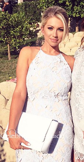 Bravo To Stassi Schroeder's Ice Blue Lace Halter Dress More Stassi Schroeder, Lace Halter Dress, Bedrooms Decor, Master Bedrooms, Dress Halter, Girl Crushes, Fashion Kids, Beauty Trends, Ice Blue