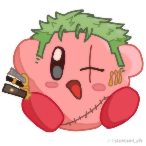 Credits to stannami_ofc on TikTok Galactic Nova, Zoro One Piece, One Piece Anime, Kirby, Mario Characters, One Piece, Anime, Fictional Characters, Art