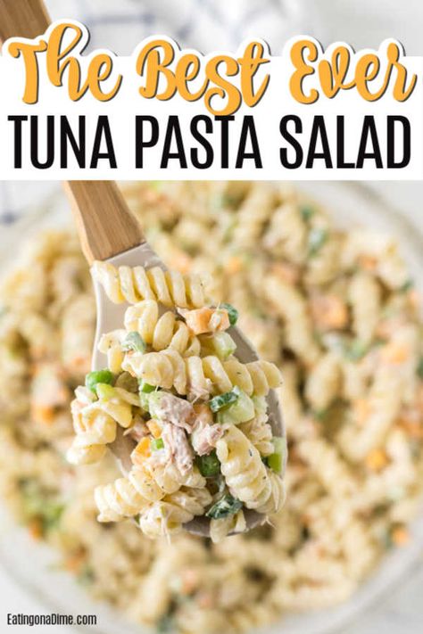 Tuna pasta salad recipe is a toss and go recipe full of protein, veggies and more. You will love the creamy pasta and delicious tuna for a quick meal.