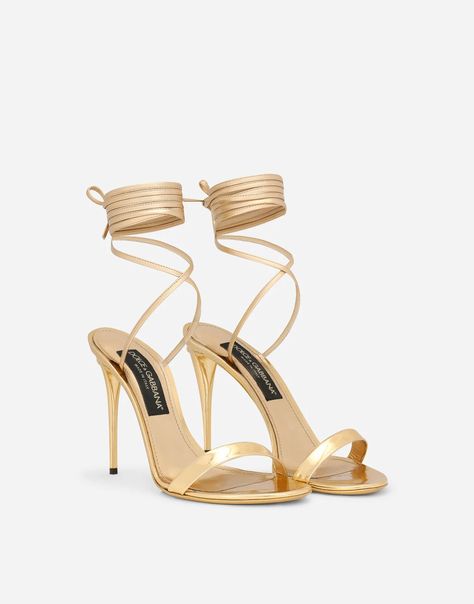 Rose Gold Accessories, Resort 2023, Dolce Gabbana Shoes, Boot Jewelry, Gold Sandals, Gold Heels, Hot Shoes, Carrie Bradshaw, Designer Sandals