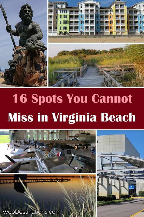 As a travel enthusiast, I can't recommend Virginia Beach enough! From the iconic Neptune statue to colorful beachfront condos, every corner of this vibrant city offers excitement. Don’t miss a stroll along the scenic boardwalk or a visit to the fascinating aviation museum. Virginia Beach is a treasure trove of experiences that perfectly showcases the charm of North America. Get ready to make unforgettable memories! Virginia Beach Boardwalk, Neptune Statue, Sandbridge Beach, Aviation Museum, Island Park, Beach Boardwalk, Beachfront Condo, Parasailing, Family Friendly Activities