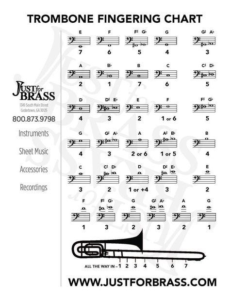 Trumpet Fingering Chart, Conducting Music, Trombone Music, Trombone Sheet Music, Music Theory Lessons, Trumpet Sheet Music, Trumpet Music, Piano Music Lessons, Music Mixing