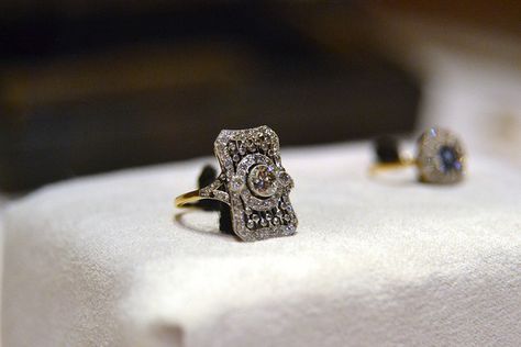 Titanic Artifacts    Filigree Ring with Diamonds comprised of 18K yellow gold and platinum. It is set with multiple small diamonds and is engraved "L to A 6.9.10". Real Titanic, Titanic Wreck, Titanic Artifacts, Titanic Facts, Titanic History, Titanic Ship, Outdoor Stage, Titanic Jewelry, The Titanic