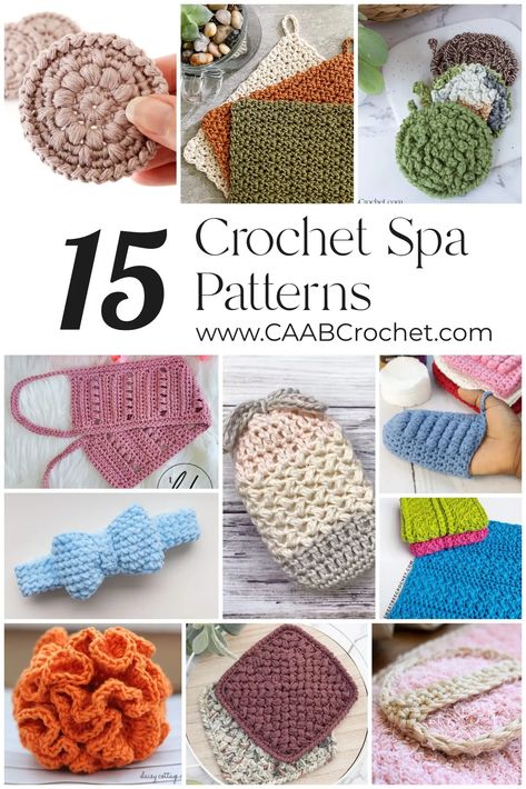 You would be surprised by how many great projects you can crochet for the bathroom. From wash cloths, to loofah's to back scrubbers, there are so many great ideas! Have fun picking one from this list of 15 crochet spa patterns! Crochet Bath Cloth, Crochet Projects To Sell, Cotton Yarn Crochet, Spa Items, Hair Towel Wrap, Spa Bathroom, Crochet With Cotton Yarn, Beginners Crochet, Crochet Faces