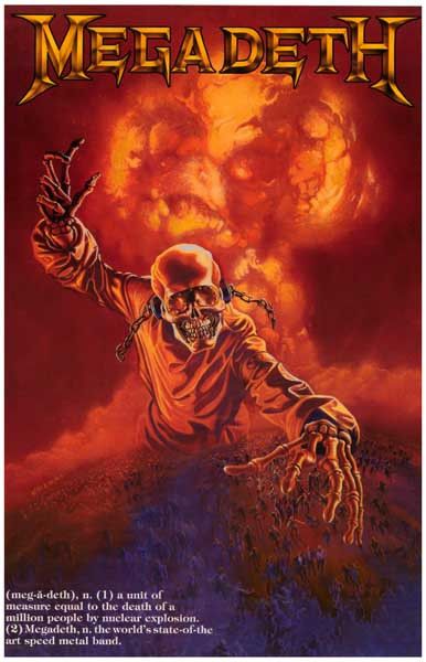 Megadeth Speed Metal Definition Poster 11x17 Megadeth Poster, Vic Rattlehead, Arte Heavy Metal, Metallica Art, Groove Metal, Rock N Roll Art, Rock Band Posters, Rust In Peace, Heavy Metal Art