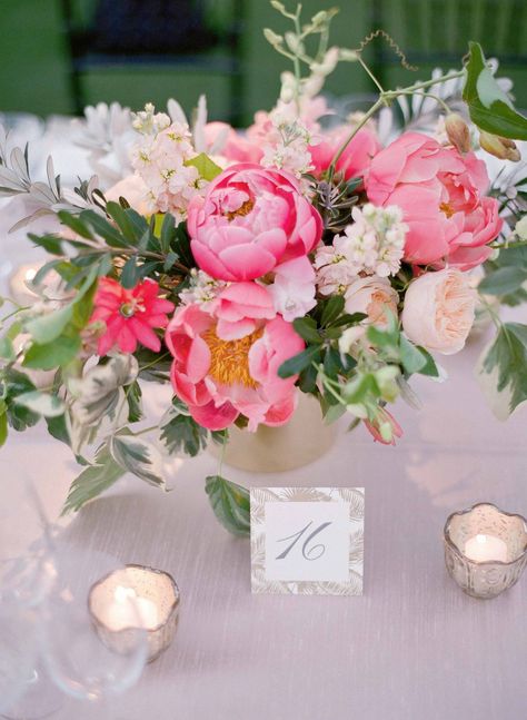 Casual Outdoor Wedding, Bright Centerpieces, Summer Wedding Centerpieces, Martha Weddings, Stock Flower, Wedding Floral Centerpieces, Peony Wedding, Palm Springs Wedding, Pink Wedding Flowers