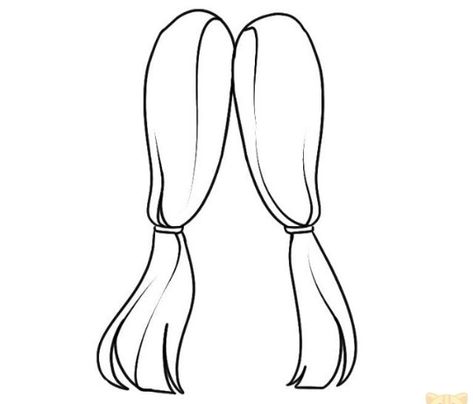 Gacha Hair Ponytail, Gacha Hair Base, Gacha Hair, Pelo Anime, Gacha Props, Drawing Hair Tutorial, Manga Hair, Manga Clothes, Cute Ponytails