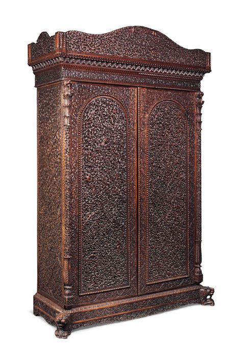 AN INDIAN CARVED ROSEWOOD WARDROBE Indian Rosewood Furniture, Rosewood Furniture, Rose Gold Kitchen, Gold Kitchen, Private Room, 19th Century, House Plans, Carving, Rose Gold