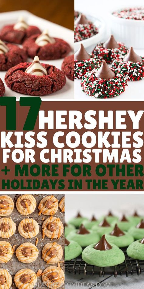 Cookie Blossoms Chocolate Kisses, Hersheys Kiss Recipes, Hersheys Kiss Cookies, Snickerdoodle Macarons, Hershey Kisses Cookies, Hershey Kiss Cookies Recipe, Thimble Cookies, Thumbprint Cookies Hershey Kiss, Pumpkin Spice Hot Cocoa