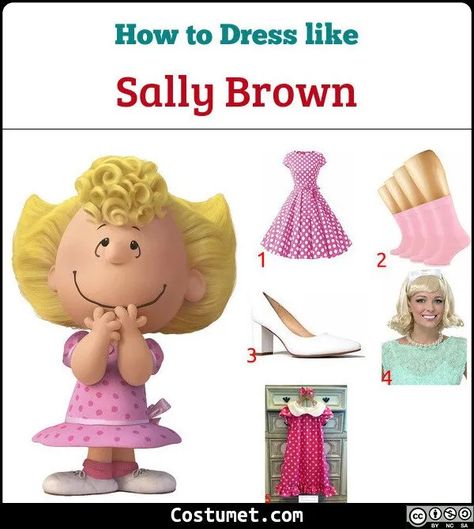 Sally Peanuts Costume, Peanut Gang Costumes, Sally And Linus Costume, Sally Charlie Brown Costume, Peanuts Gang Costumes Diy, Charlie Brown Characters Costumes, Peanuts Family Costume, Peanuts Characters Costumes, Woodstock Costume Peanuts Diy