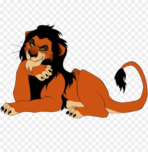 Scar Png, Scar From Lion King, Scar Rey Leon, Scar The Lion King, Lion Anatomy, Lion King Stickers, Villain Disney, Lion Movie, King Scar