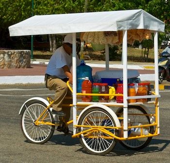 Cycling Food, Gerobak Dorong, Food Stall Design, Bike Food, Bike Cart, Mobile Food Cart, Hot Dog Cart, Coffee Bike, Tricycle Bike