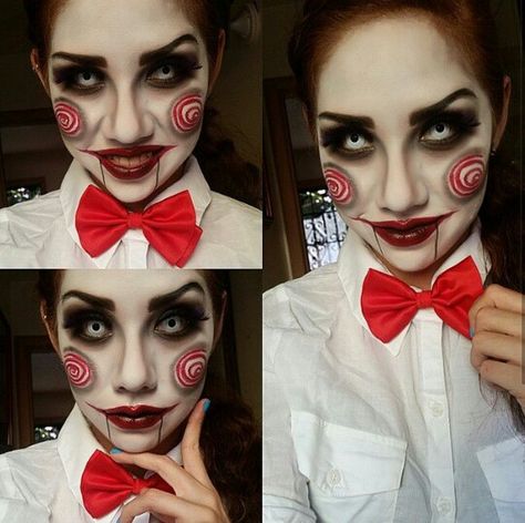 Saw Halloween Costume, Saw Makeup, Jigsaw Makeup, Jigsaw Halloween, Saw Halloween, Halloween Week, Doll Halloween Costume, Halloween Costumes Makeup, Halloween Inspo