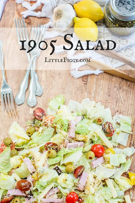 Quick and Easy -1905 Salad from the Columbia House Restaurant - Little Figgy Food 1905 Salad Dressing, 1905 Salad Recipe, 1905 Salad, Columbia House, Columbia Restaurant, Satisfying Salads, Salads Recipes, House Salad, Easy Salad