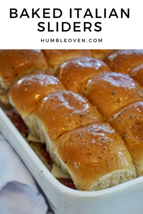 Game Day Ready with Baked Italian Sliders! Hawaiian rolls stuffed with Italian favorites, baked to perfection. Easy, cheesy, irresistible! #GameDayEats #CheesySliders #BakedItalian Baked Italian Sliders, Italian Sliders Hawaiian Rolls, Italian Sandwich Sliders, Oven Sliders, Hairstyles Curly Hair Updo, Sliders Hawaiian Rolls, Sandwich Sliders, Burger Sliders Recipes, Hawaiian Roll Sandwiches