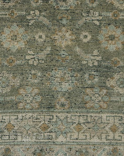 Loreo Hand-Knotted Wool Rug 12x18 Rugs, Green Rugs In Bedroom, Green Persian Rug Living Room, Earthtone Color Palette, Mcgee Co, Earth Tone Rugs, Beige Rug Living Room, Olive Green Rug, Rugs Family Room