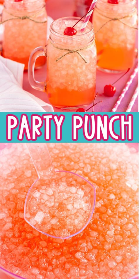 The best party punch! Just three ingredients to make this non alcoholic punch that's perfect for birthdays, BBQs, and more! Big Batch Punch Non Alcoholic, Summertime Punch Non Alcoholic, Mango Punch Non Alcoholic, Party Juice Non Alcoholic, Non Carbonated Punch, Birthday Punch Recipes Non Alcoholic, Drinks For A Crowd Nonalcoholic, Punch For A Crowd Nonalcoholic, Non Alcohol Punch