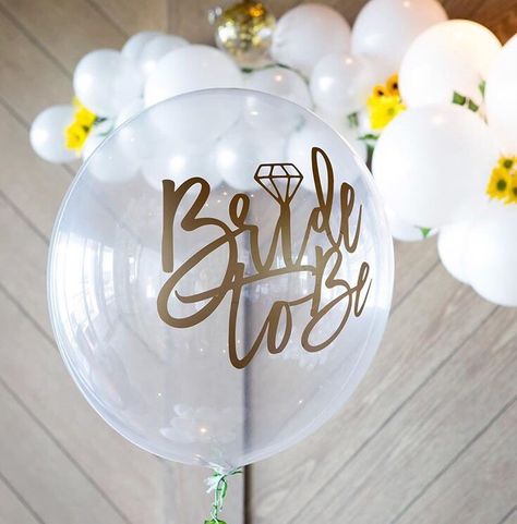 Custom Balloons Vinyl, Vinyle Cricut, Asking To Prom, Bridal Shower Balloons, Giant Balloons, Diy Bridal, Custom Vinyl Decal, Bridal Tea, Custom Balloons