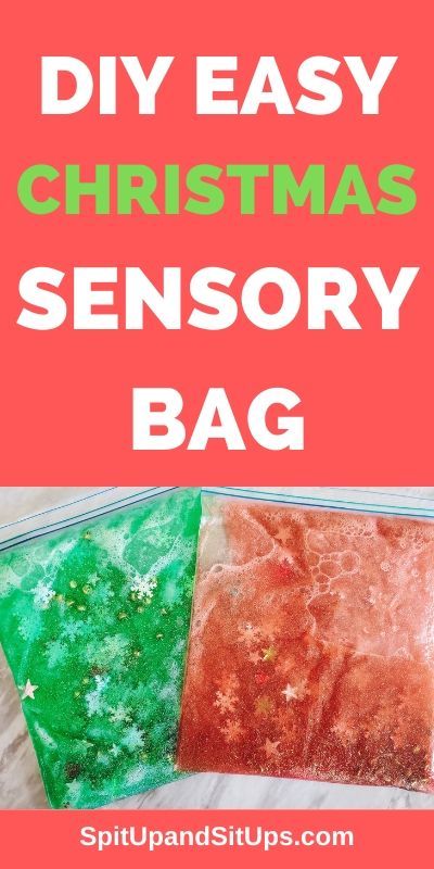 Christmas Sensory Bags, Baby Christmas Activities, Sensory Bags For Babies, Babies Christmas, Christmas Sensory, Baby Activity Gym, Sensory Bag, Sensory Bags, Baby Sensory Play