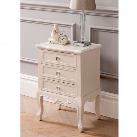 A brand new addition to our beautiful range of antique French style and shabby chic furniture comes this delightful bedside table.     #shabbyhomes #shabbychic #frenchantiques #furnituredesign #frenchfurniture #shabbychicfurniture #vintagefurniture #inspohome #betterhomesandgardens  #antiquefurniture #luxuryinteriors #luxurydecor #passion4interior #styleathome #roomforinspo #homesdirect365 French Style Bedside Tables, White Bedside Tables, Style Bedside Table, French Bedside Tables, French Furniture Bedroom, French Style Bed, White Bedside Table, French Bedroom, Style Bed