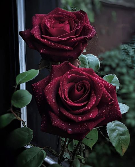 Deep Red Rose Aesthetic, Red Rose Aesthetic, Red Roses Aesthetic, Roses Pictures, Coloured Roses, Deep Red Roses, Roses Aesthetic, Rose Flower Photos, Rose Aesthetic