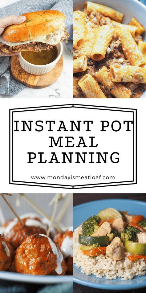 Instant Pot Meal Planning and strategies don't need to be a mystery anymore. Your meals also don't need to come out of the freezer, and can be done with fresh ingredients right out of the pantry of fridge. With a little planning and a well-stocked pantry you can have dinner on the table in no time. #instantpot #instantpotrecipes #mealprep #mealplanning Dinners With Sides, Meal Plan For The Month, Family Weeknight Dinners, Instant Pot Meal Plan, Baked Breaded Chicken, Paleo Dishes, Healthy Weeknight Meals, Homemade Meals, Meal Planning Printable