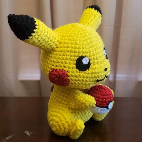 Free Pikachu Amigurumi Pattern — 1Up Crochet Pokeball Crochet Pattern, Pikachu Crochet, Pokemon Crochet Pattern, Pikachu Pikachu, Crochet Pokemon, Pokemon Pattern, Crochet Toys Free, Crochet Animals Free Patterns, Crochet Amigurumi Free Patterns