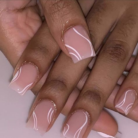 Nail Options, Birthday Behavior, Overlay Nails, Drip Nails, Ombre Acrylic Nails, Work Nails, Classy Acrylic Nails, Short Square Acrylic Nails, Vacation Vibes